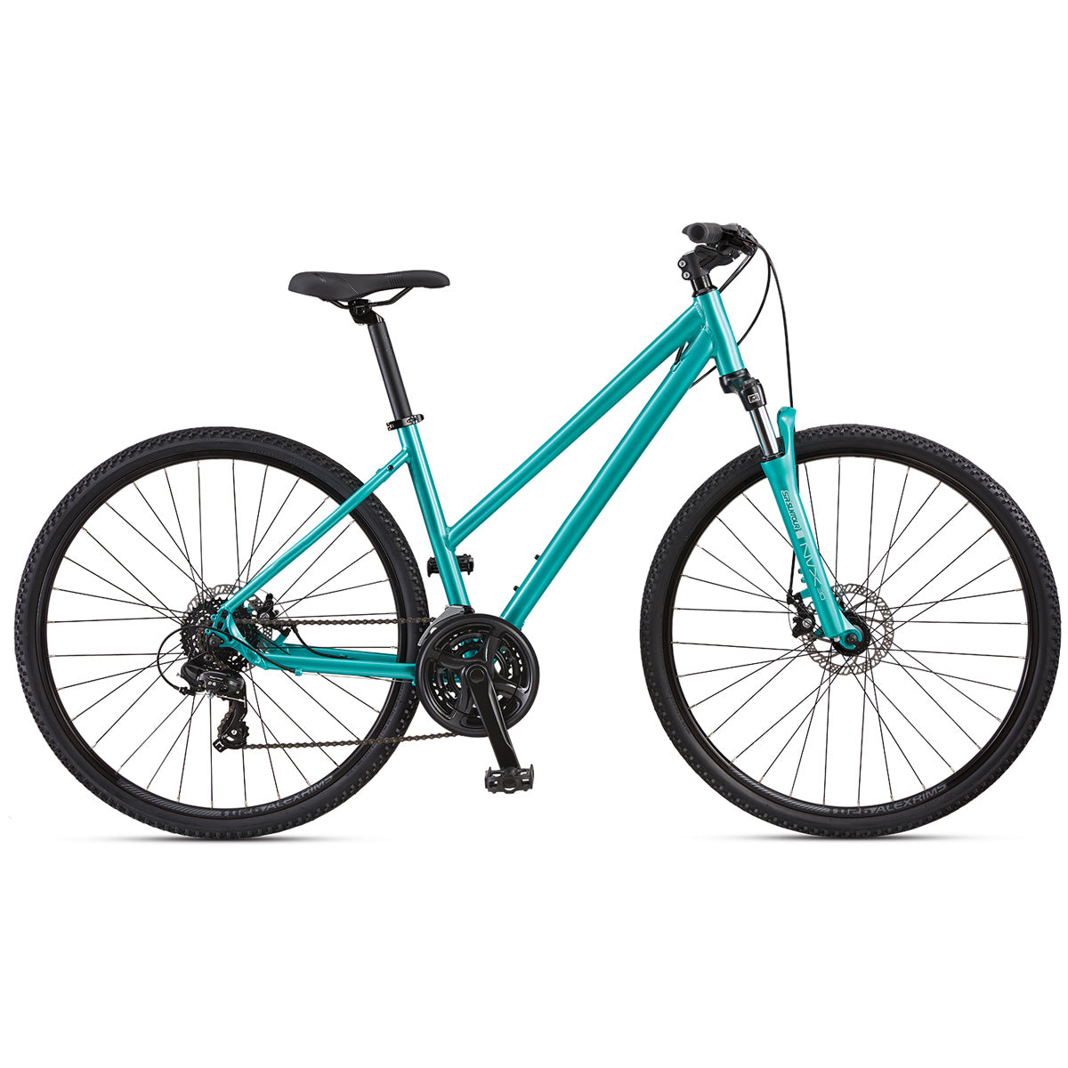 Adventurer Dual Sport A3 Low Step Through Hybrid Bike Turquoise