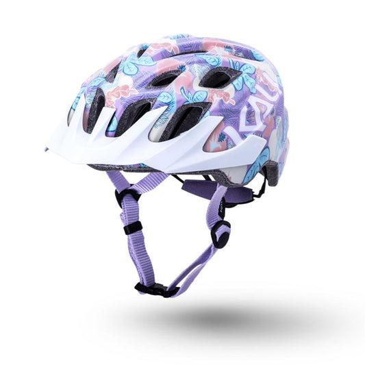 Kali Chakra Youth Kids Helmet - Flora Gloss Purple (52-57cm)