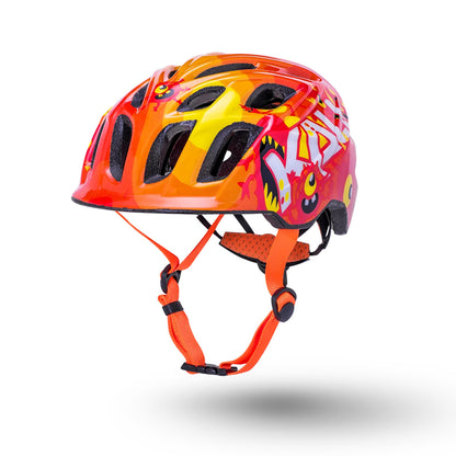 Kali Chakra Child Kids Helmet - Monsters Orange