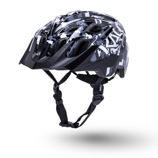 Kali Chakra Youth Kids Helmet - Pixel Gloss Black (52-57cm)