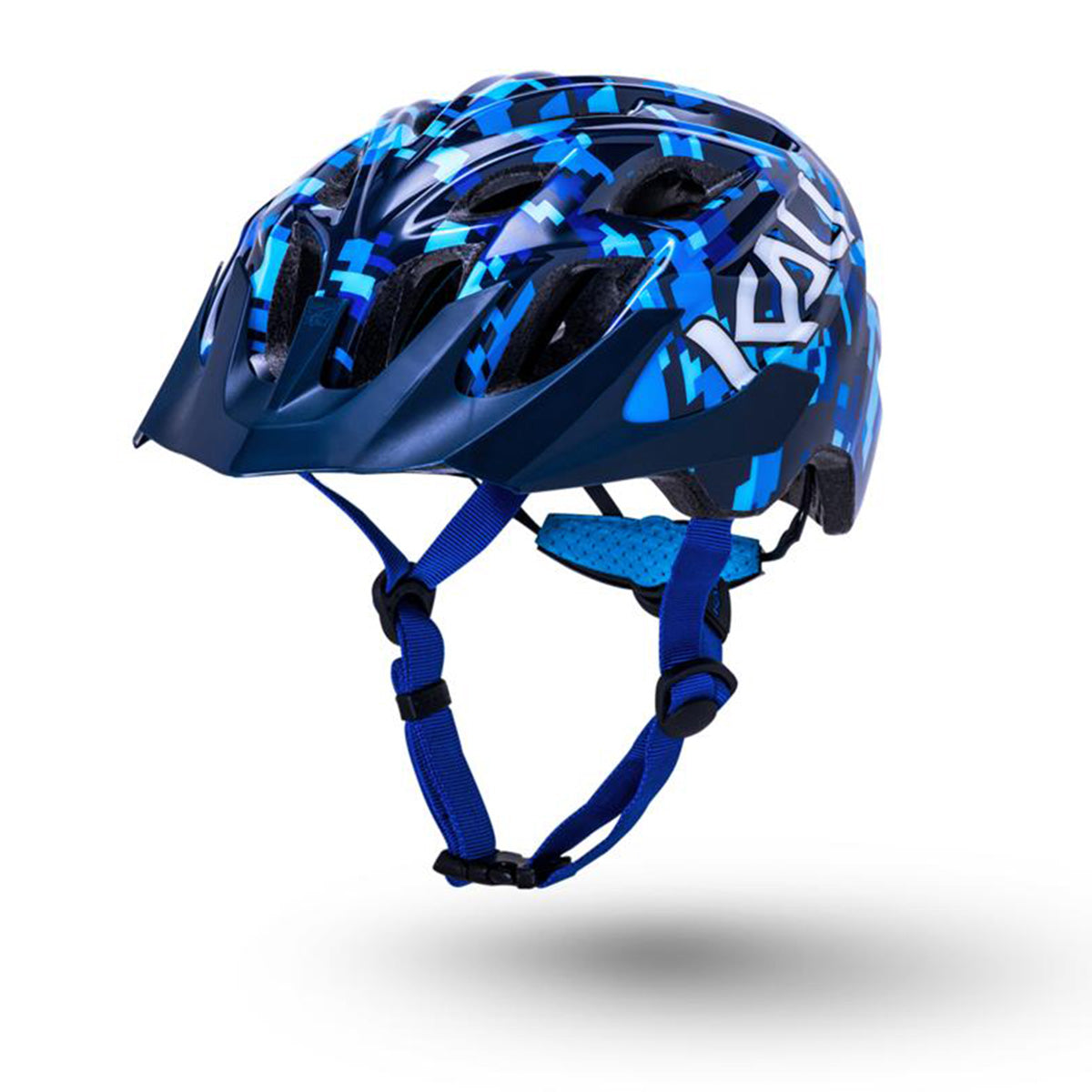 Kali Chakra Youth Kids Helmet - Pixel Gloss Blue (52-57cm)