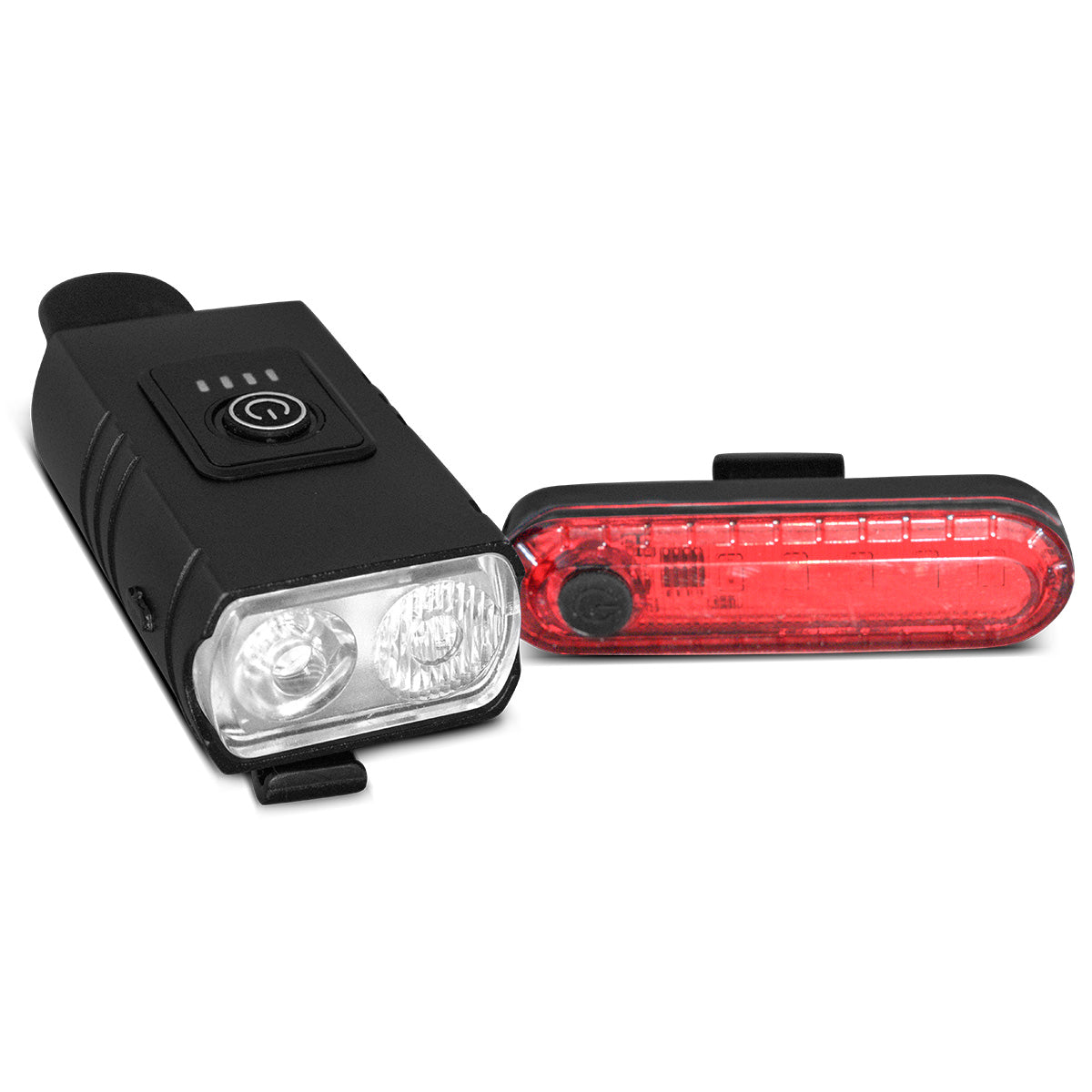 Progear LED Rechargeable Front and Rear Light Set