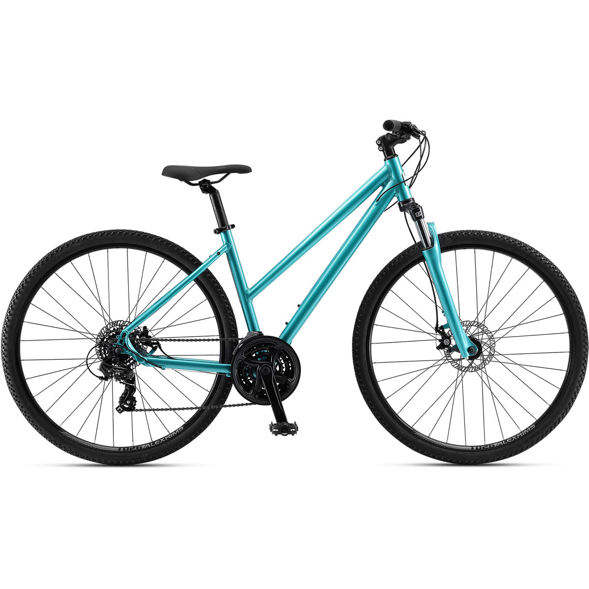 Adventurer Ladies Dual Sport Hybrid Bike 14 Speed Shimano 700*18 - Teal