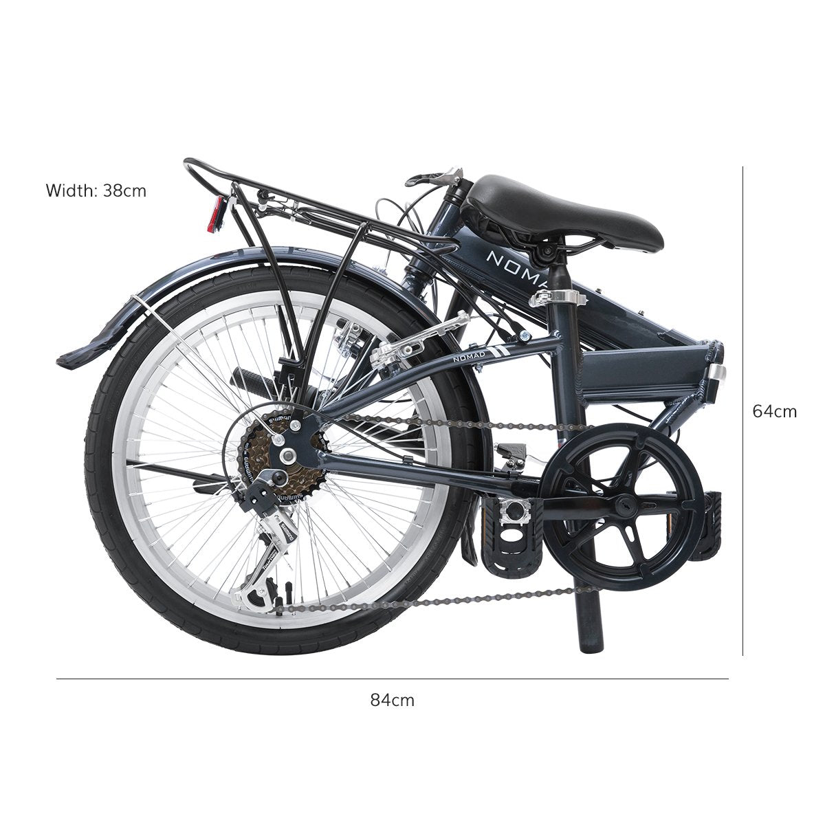 2024 Progear Nomad 20 Folding Bike Grey Progear Bikes