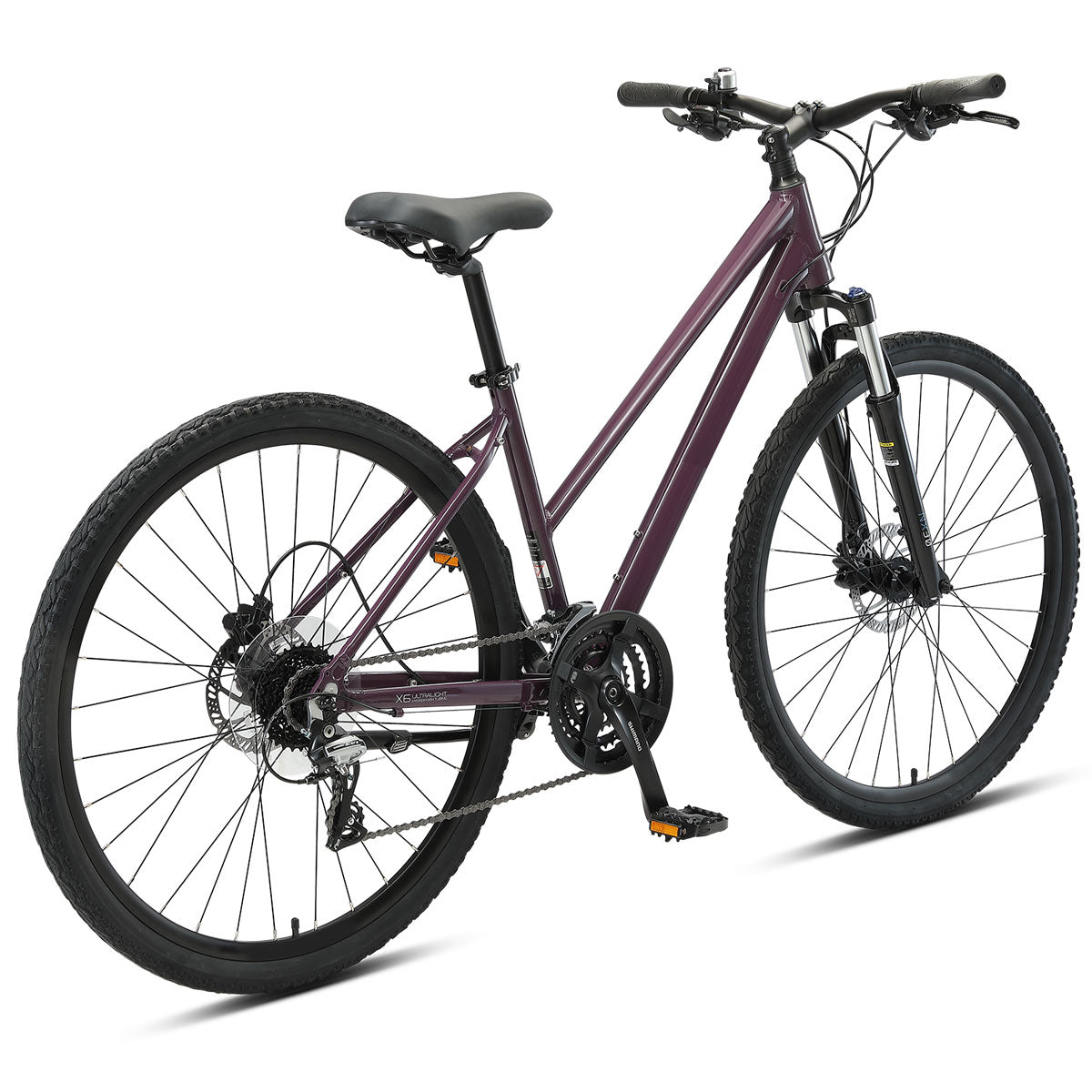 Womens purple best sale hybrid bike