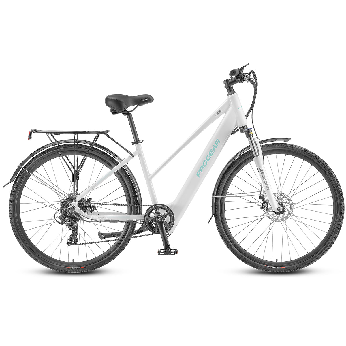 2024 Progear E Sierra Ladies 700 17 Hybrid E Bike Whisper White Progear Bikes